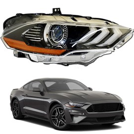 SEBLAFF JR3Z13008A RH Headlamps Assembly with DRL Replacement for 2018-2020 Mustang Projector Headlights Right Side