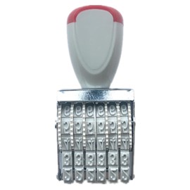Rubber Stamp Line Date 6 Digit Number Scrapbooking Date Stamp Rotating Stamp Office