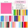 Solid Colour Fabrics for Sewing, Pack of 50 20 x