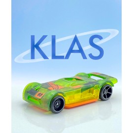 Hot Wheels Mach It Go (Clear Green & Orange) 4/5 HW Track Champs 2023-112/250 (Short Card) - COMES IN A KLAS CAR KEEPER PROTECTIVE COLLECTORS CASE - HKH78