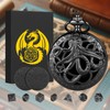 Mini DND Dice Set Steampunk Hollow Octopus Pocket Watch Shell