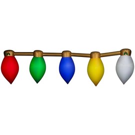 13.5' Gemmy Airblown Inflatable Mixed Media Hanging Christmas Lightbulbs Yard Decoration 886127