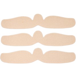 Cotton Bra Liner in Brown, Breast Sweat Wicking Pads, Natural-Colored-Cotton, 3PCS