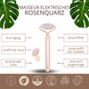 Masseur Face Roller Stone Quartz Electric Pink - Roller in