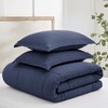 Levtex Home - Mills Waffle Navy Comforter Set - Full/Queen