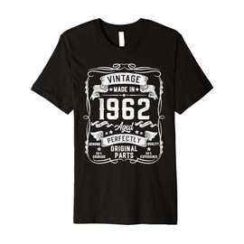 Mens 63rd Birthday Gifts for Men 63yr 63 Years Old Vintage 1962 Premium T-Shirt