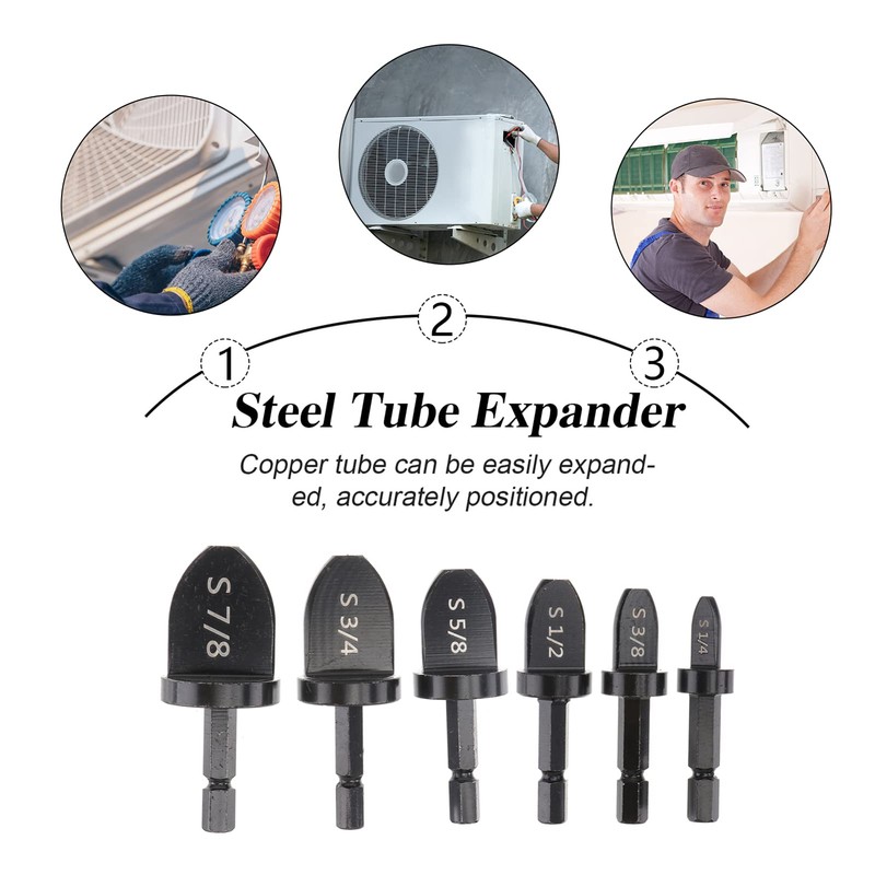 Operitacx 1 Set 6pcs Expander Tube Plumbing Extension Tubing Flaring