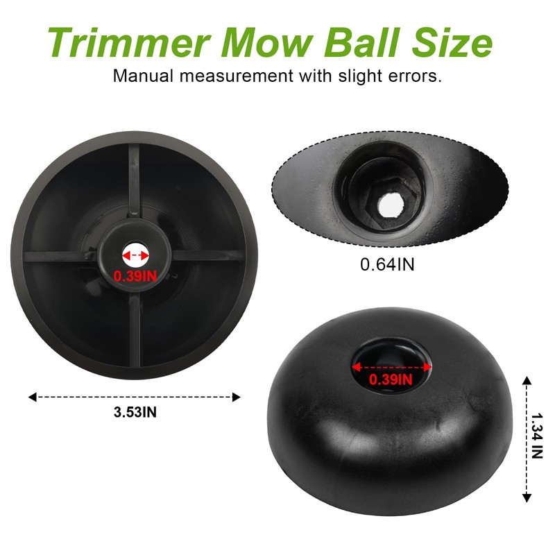 311011 Trimmer Mow Ball Head for Walk Behind String Mower,