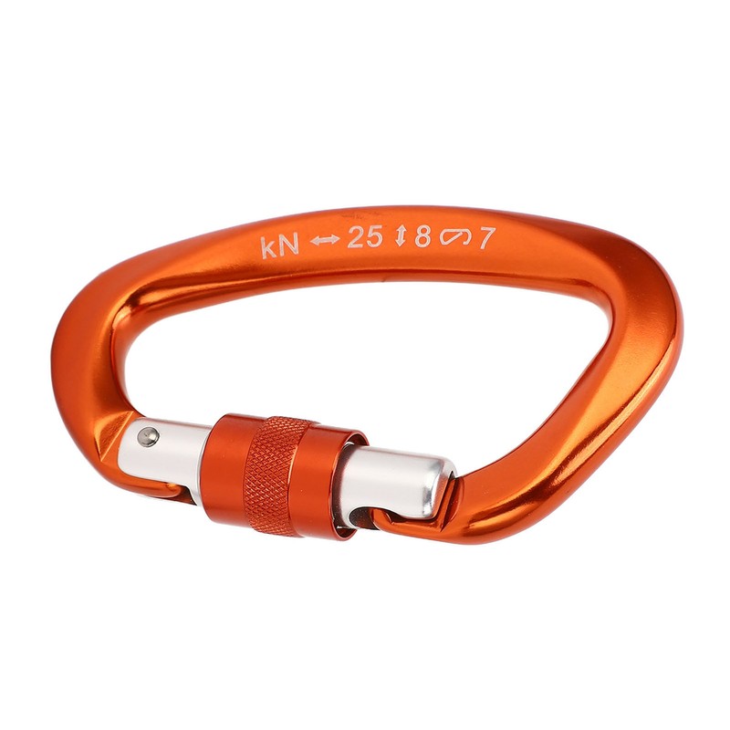 D Carabiner Clip Aluminum Alloy Auto Lock Heavy Duty D