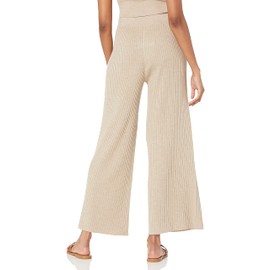 The Drop Women's Catalina Pull-On Rib Sweater Pant, Heather Brown, L