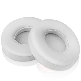 Link Dream Replacement Earpads for Beats Solo 2 Solo 3 - Replacement Ear Cushions Memory Foam Ear Pads Cushion Cover for Solo 2 & Solo 3 Wireless Headphones (White)