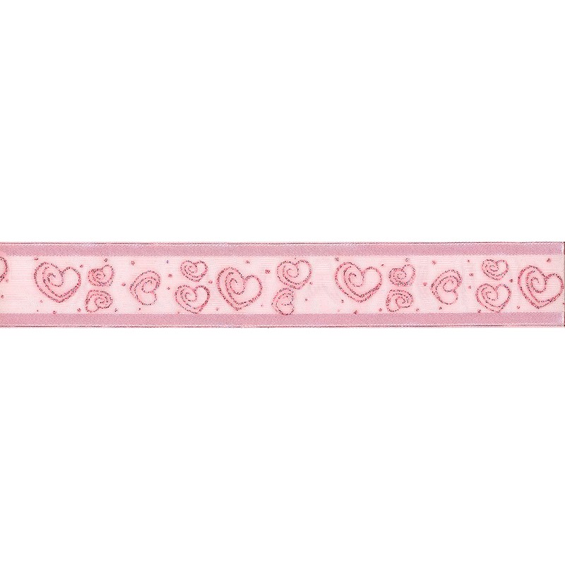 Offray 1.5" Wide Sheer Edge Satin Craft and Decorative Ribbon,