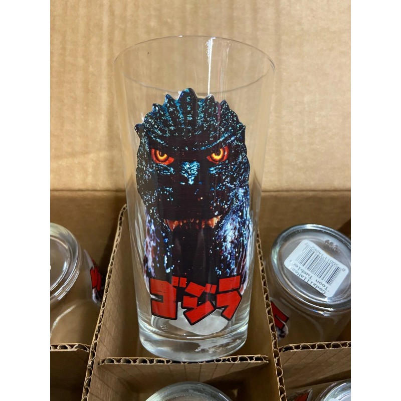 Godzilla Head Toon Tumbler Pint Glass BRAND NEW