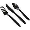 Black Plastic Fork Strong Heavy Duty Black Plastic Forks, Reusable
