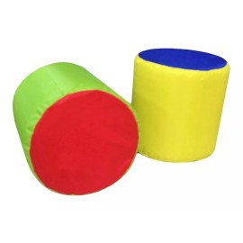 JUEGA & APRENDE Kit  De  Banquitos  Puff   Estimulacion Temprana