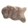 Kinzler J-10431/105, Taupe Fur Rug, 100% Polyacrylic in Pile, Backside