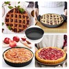Aramanara 2 Pack Quiche Pan, Non-Stick Tart Pan, Carbon Steel