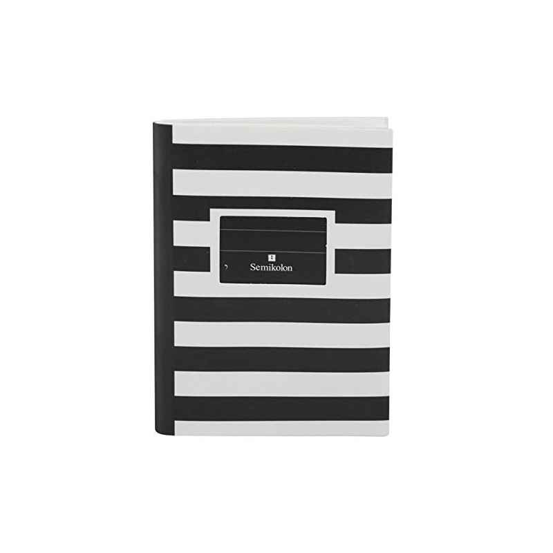 Semikolon A6 Lined Exercise Book, Black