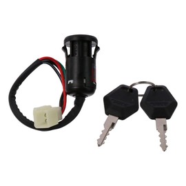 BYOBYO 2 Sets 4 Wire Pin Ignition Key Switch, Ignition Key Key Switch Replacement Car Assessories Parts for 50cc, for 70cc, for 90cc, for 110cc, for 125cc Scooters and for Dirt Bikes