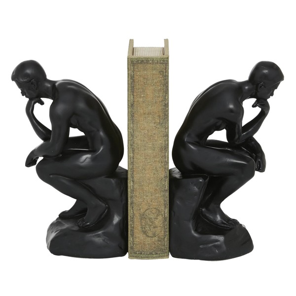 The Novogratz Polystone People The Thinker Bookends, Set of 2