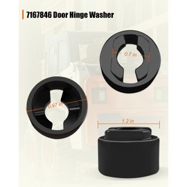 Hulyxayfave Door Hinge Washer 7167846 Fit for Bobcat Compact Track Loader T450 T550 T590 T595 T630T650 Skid Steer Loaders S450 S510 S530 S550 S570 S590 S595 S630 S650 S740, 2Packs