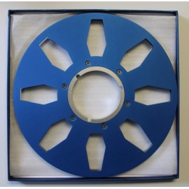 ANALOG AUDIO 10.5" X 1/4" PRECISION METAL TAPE REEL IN BLUE & SILVER - OTARI MCI