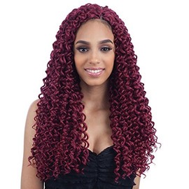 BEACH CURL 18" (6 Pack, 4 Medium Brown) - Freetress Synthetic Crochet Braid