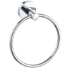 Towel Holders for Bathrooms Wall Mounted - Round Chrome Towel
