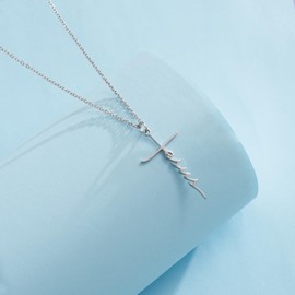 Pholidof Faith Jesus Cross Pendant Necklace Set for Women Men Friend Him and Her Stainless Steel Religious Christian Gifts (necklace jesus cross)