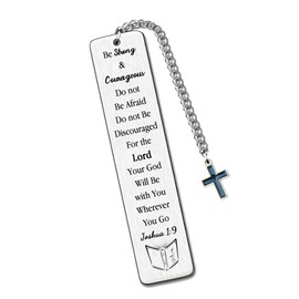 Inspirational Bookmarks Christian Bible Verse Son Bookmarker Encourage Gifts Men Go to University Keepsake Baptism Religious Church Friend Birthday Graduate Appreciate Present Be Strong Courageous
