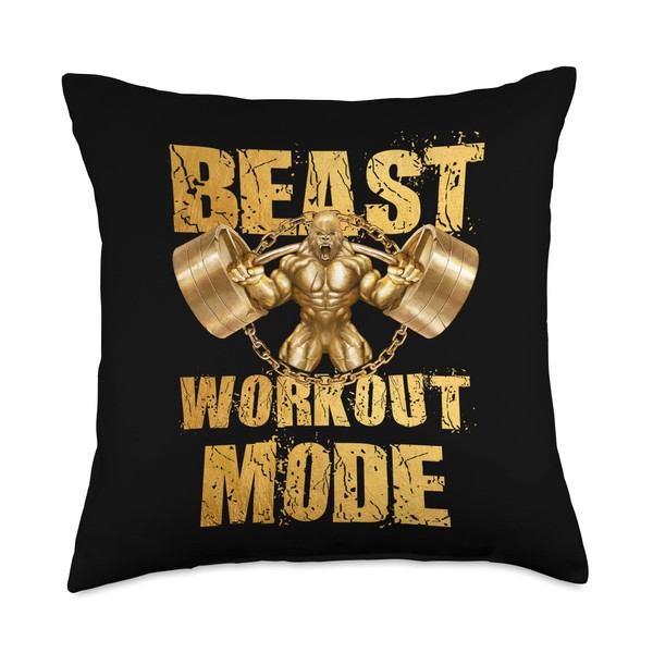 Gorilla Beast Workout Mode Gold Lifting Weights Gym - Gift
