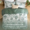 Bedsure Duvet Cover Queen Size - 100% Cotton Reversible Floral
