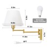 TRLIFE Dimmable Wall Sconce, Remote Control Dimming 10-100% and Adjustable