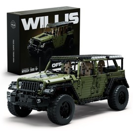 Nifeliz Willis 4x4 Off-Road Car Building Set, Military-Style Vehicle Model Set for Adults, Ideal Gift for Off-Road Lovers to Display and Collect (2,899 PCS, NF10324