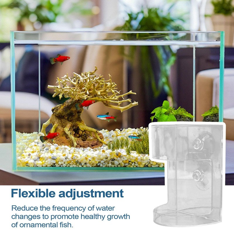 Aquarium Feeder - Clear Fish Feeders for Aquariums - Anti-Drifting