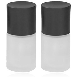FRCOLOR 2pcs Foundation Bottles Press Pump Reusable Travel Containers for Lotion and Skin Care Essence Go Use Leakproof Design