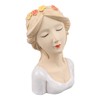 Modern Ceramic Face Vases Decorative Modern Style Shy Girl Flower