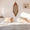 LOMOHOO Macrame Woven Wall Hanging Dream Catcher Triangle Tassel Geometric