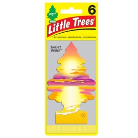 Little Tree Air Fresheners Value Set of 6 Sunset Beach Air Fresheners 6pac Sunset Beach Air Freshener for Car Room Hanging Air Freshener Car Freshener