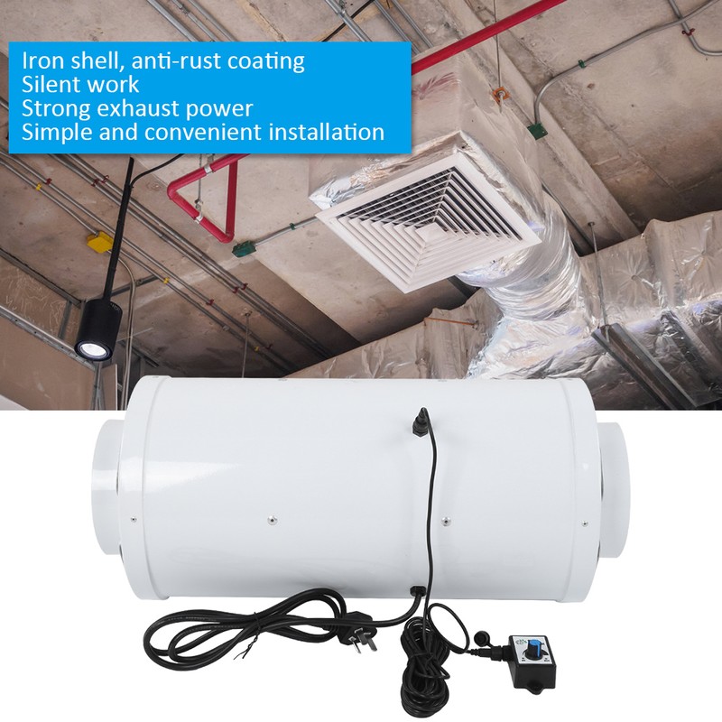 Duct Fan Mixed Flow Frequency Conversion Mute 150/200/250mm Speed Regulation