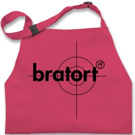 Shirtracer - Children's Apron for Boys and Girls - Cooking Apron - Bratort, 5 Pink