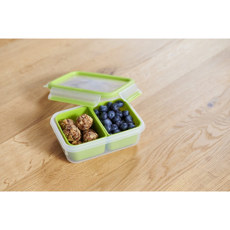 Emsa Clip & Go 518102 Lunch and Snack Box with