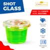 CHEF ROYALE 200 Shot Glasses-Disposable Plastic Shot Glasses with Clear