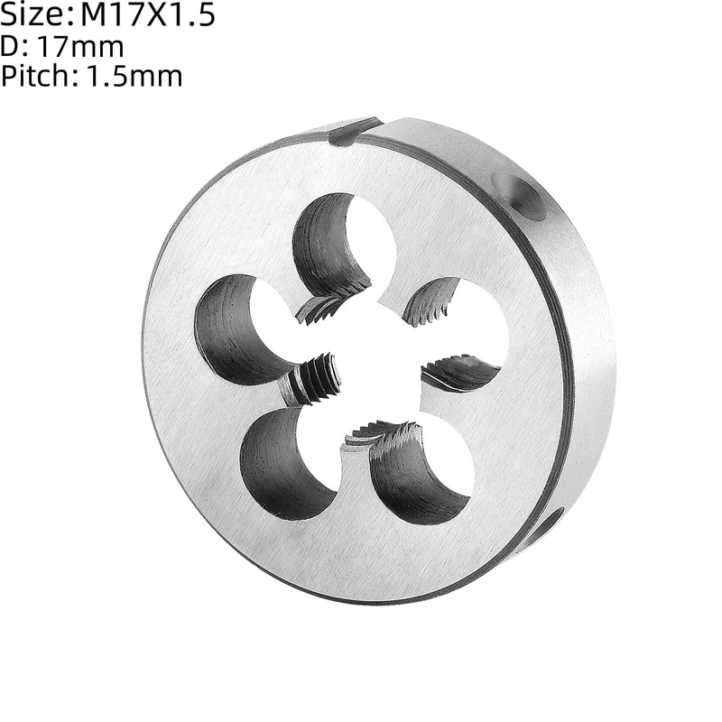 Burkit M17 X 1.5 Tap and Die Set, M17 x