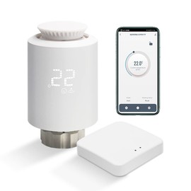 Elektronisches Smart Heizkörperthermostat Set mit Zigbee Gateway WiFi Starter Kit Programmierbare Thermostate WiFi Intelligente Heizungssteuerung per Alexa