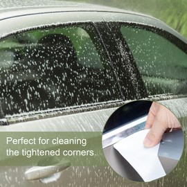 HINZIC 8Pcs Window Tint Squeegees Triangle Corner Squeegee Plastic Card Scraper Tools Gray Squeegee Tint kit for Car Wrapping Window Tinting Film Installation