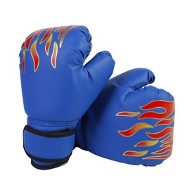Hwtcjx Kids Boxing Gloves, Punching Gloves, Boxing Gloves, Childrens Boxing Gloves, PU Boxing Gloves, Elementary Boxing Gloves, for Boxing Training in the Age Group 3-12 Years Old (Blue)