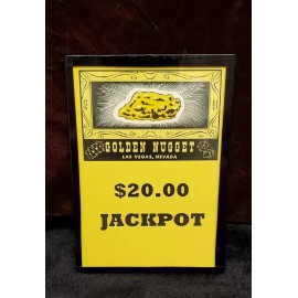 BUCKLEY MILLS REPLACMENT MILLS/ GOLDEN NUGGET GUARANTEED $20.00 JACKPOT GLASS SLOT MACHINE