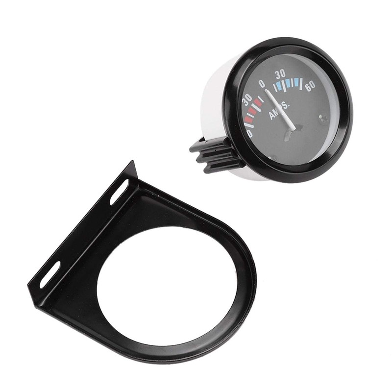 Qiilu Car Ammeter, 2 Inch 52 mm DC 12 V
