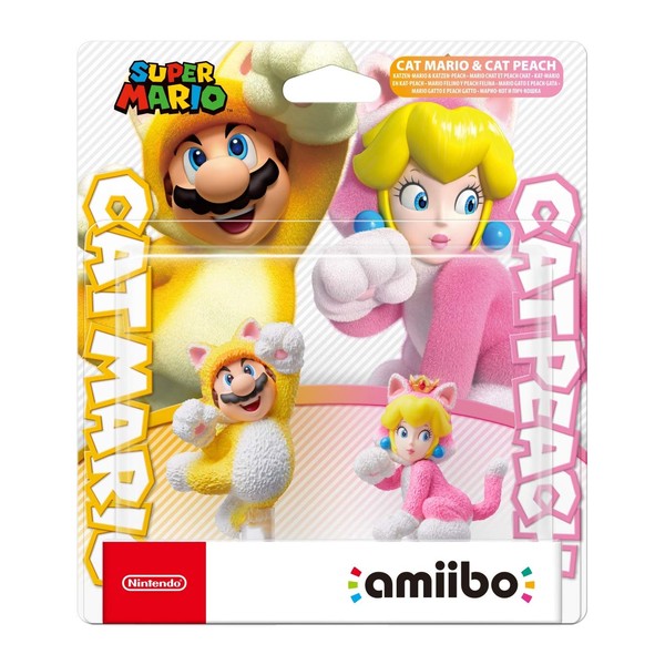 Cat Mario & Cat Peach Amiibo - Super Mario Series